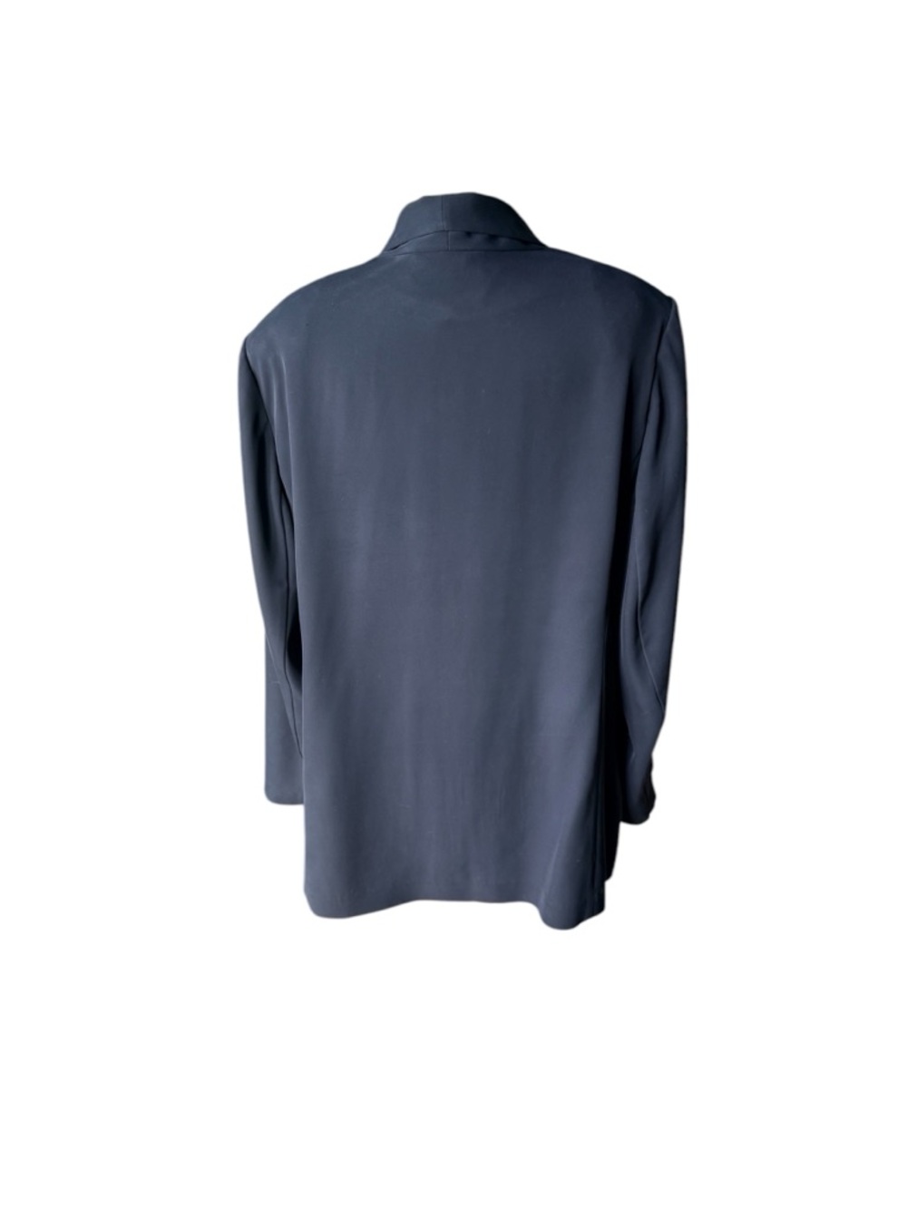 Calvin Klein Plus Size Open Front Swing-Type Blazer, Black 1X - Picture 3 of 6